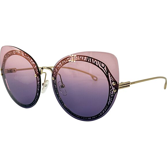 ETRO ET114SC Womens Metal Sunglass 704 Gold 52-25 Pink Grad to Purple Lens Italy main image 4